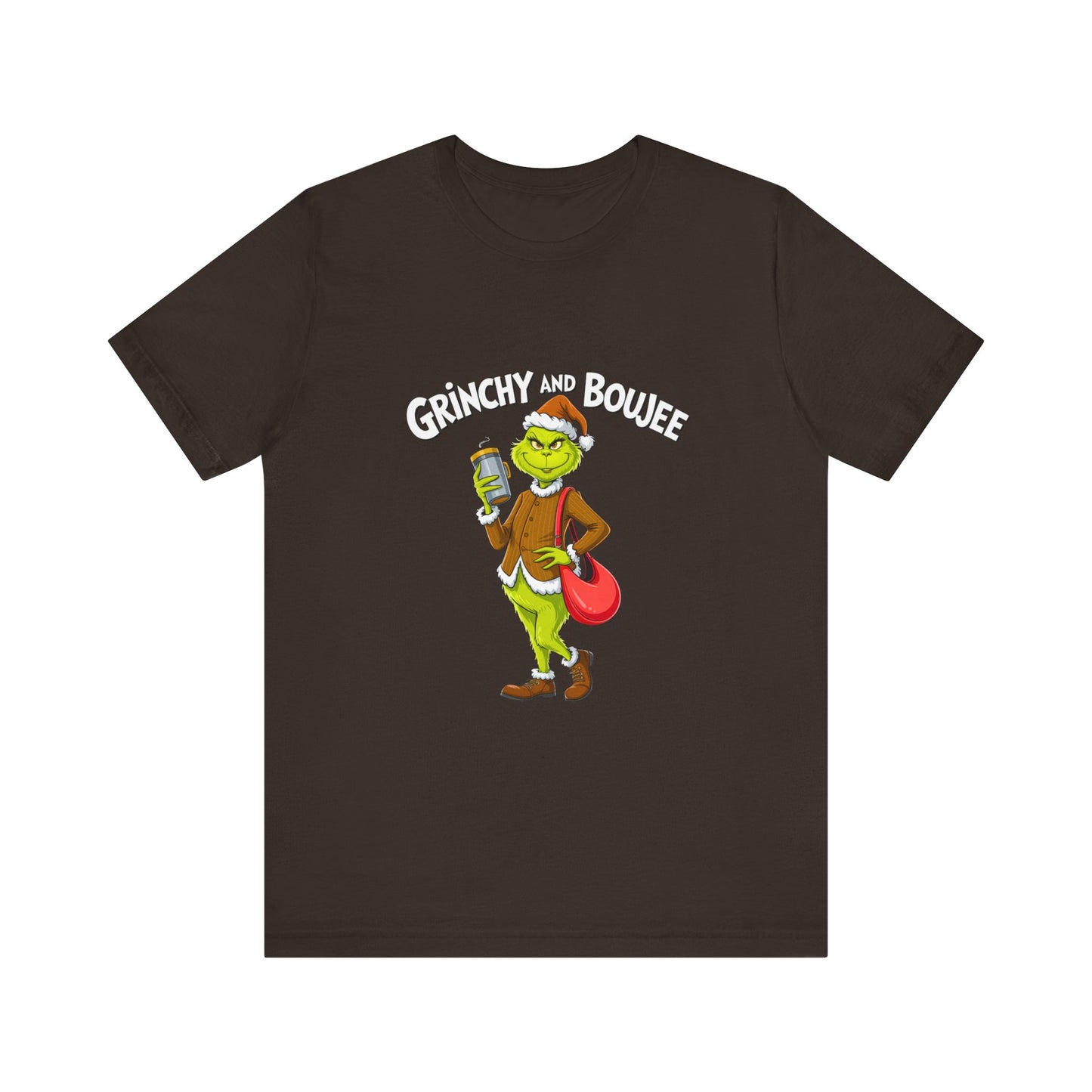 Grinch-Inspired Unisex Jersey Tee, Holiday T-Shirt, Christmas Gift, Fun Graphic Tee, Festive Apparel, Grinch Lover Merch