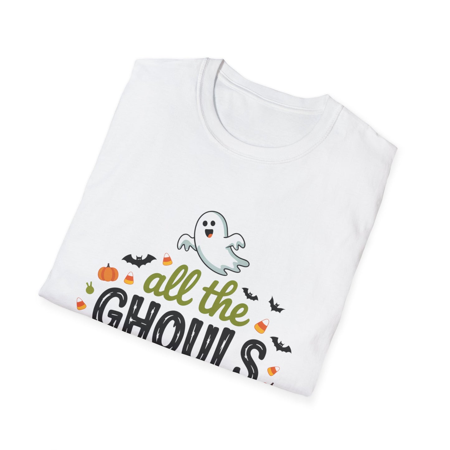 Halloween Ghost T-Shirt - All the Ghouls Love Me, Spooky Season Apparel, Unisex Tees, Halloween Costume, Ghost Lovers Clothing