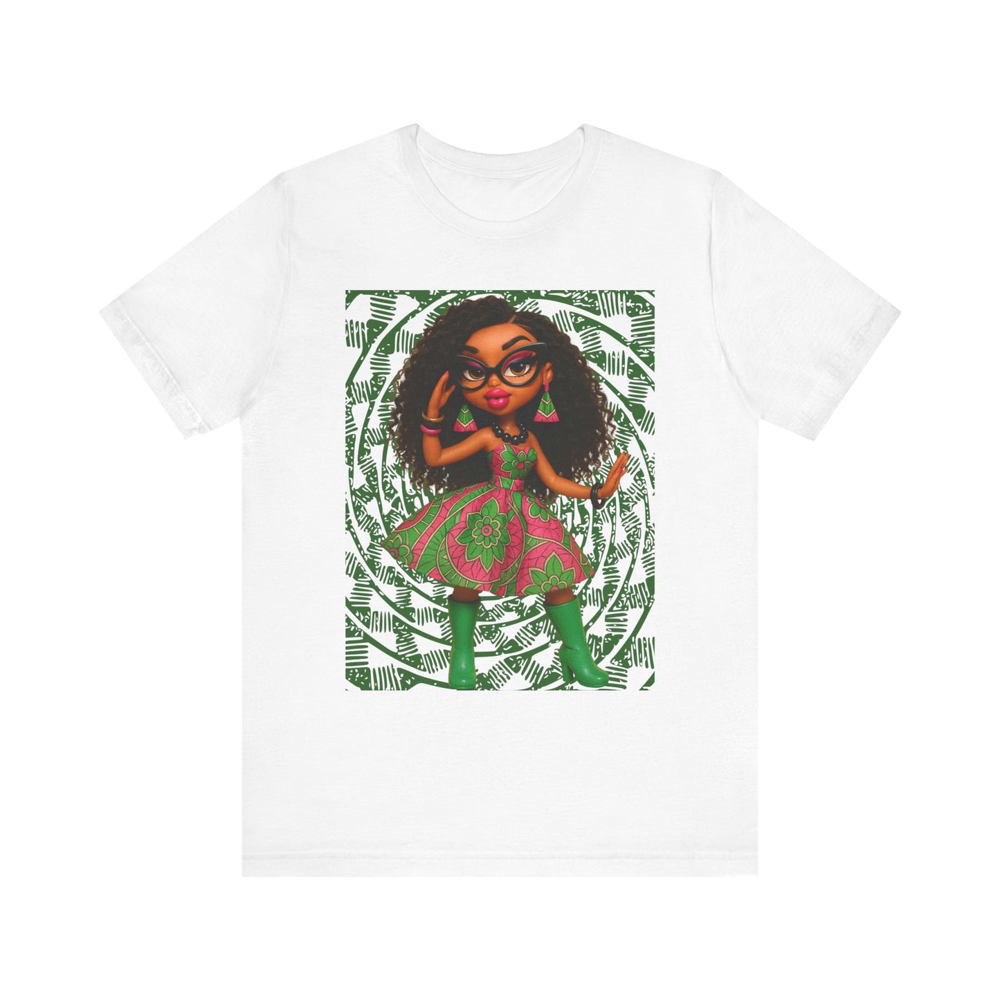 Stylish Short Sleeve Tee with Whimsical Design, Fashion T-Shirt, Casual Wear, Gift for Friends, Birthday Celebration