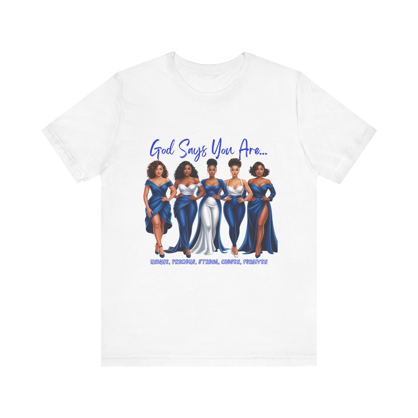 Empowering Women's Tee, Inspirational Short Sleeve Shirt, God Says You Are T-Shirt, Confidence Top, Motivational Apparel