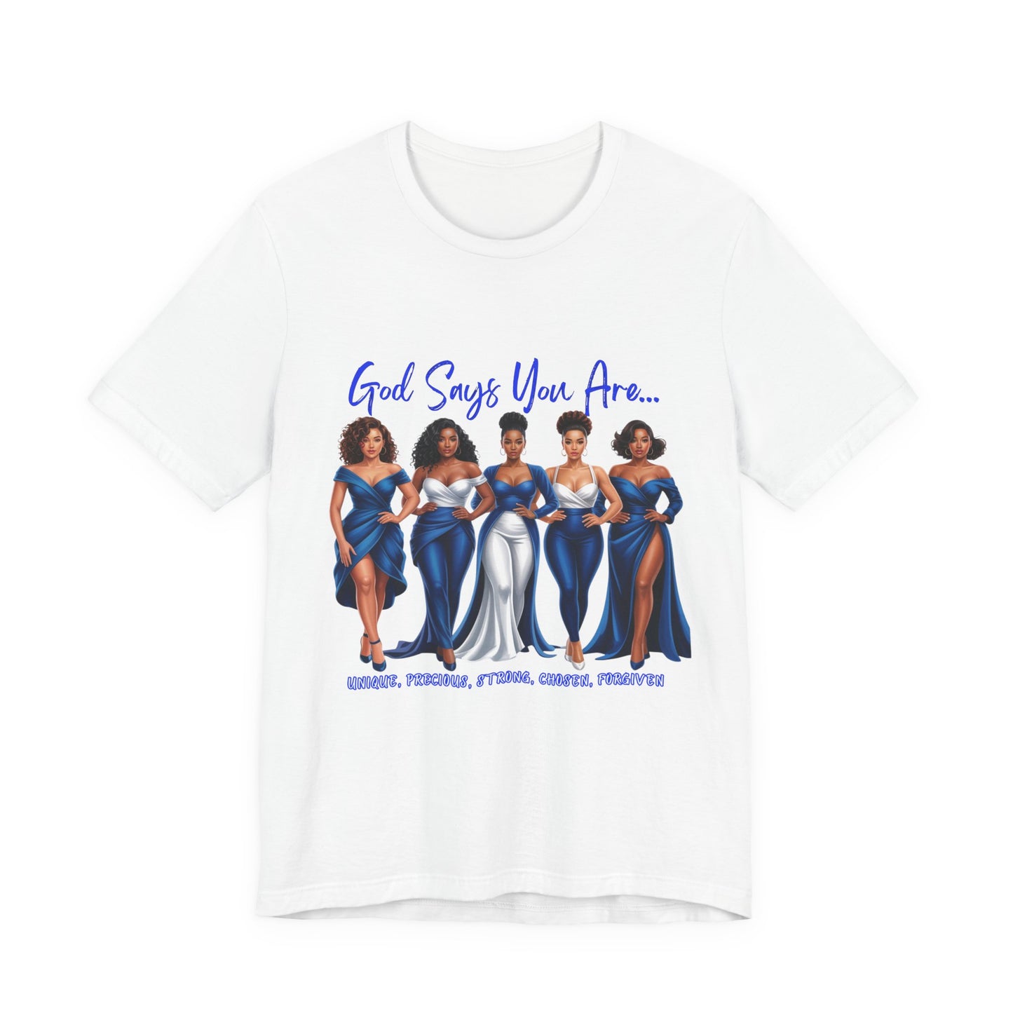 Empowering Women's Tee, Inspirational Short Sleeve Shirt, God Says You Are T-Shirt, Confidence Top, Motivational Apparel