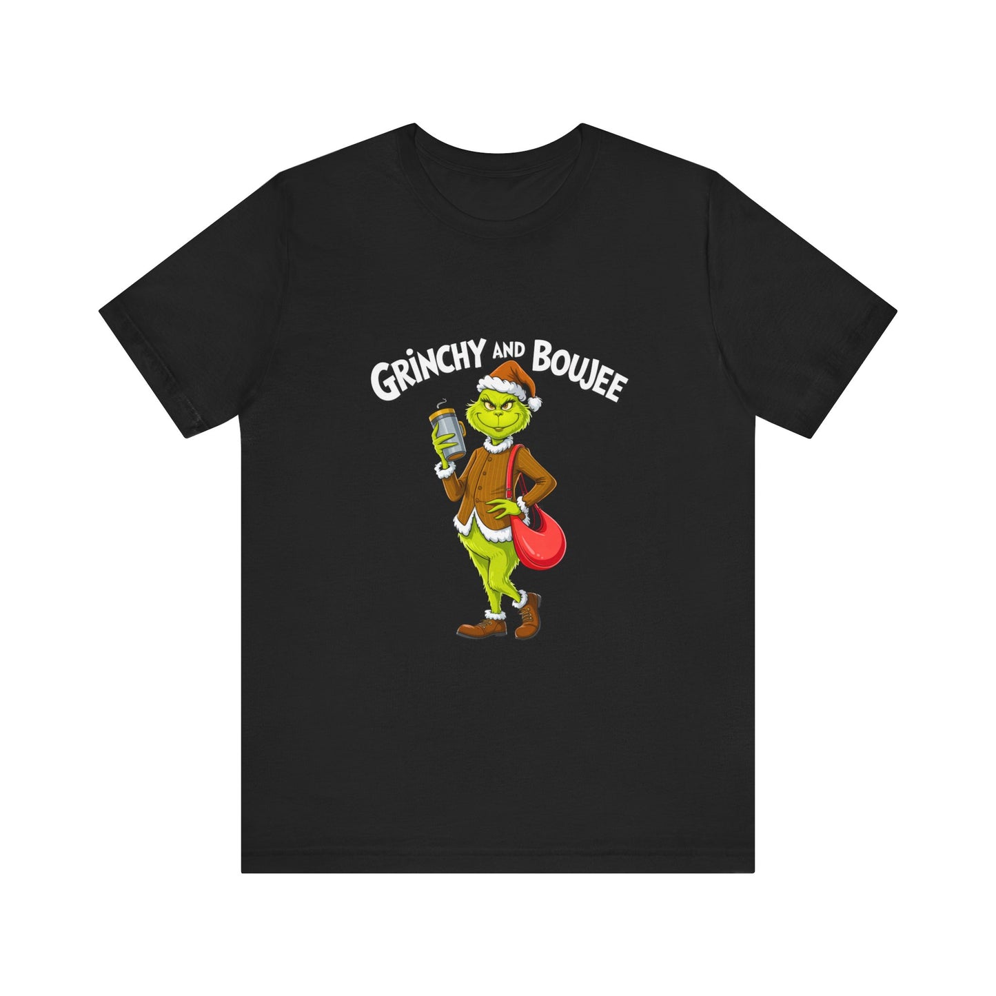 Grinch-Inspired Unisex Jersey Tee, Holiday T-Shirt, Christmas Gift, Fun Graphic Tee, Festive Apparel, Grinch Lover Merch