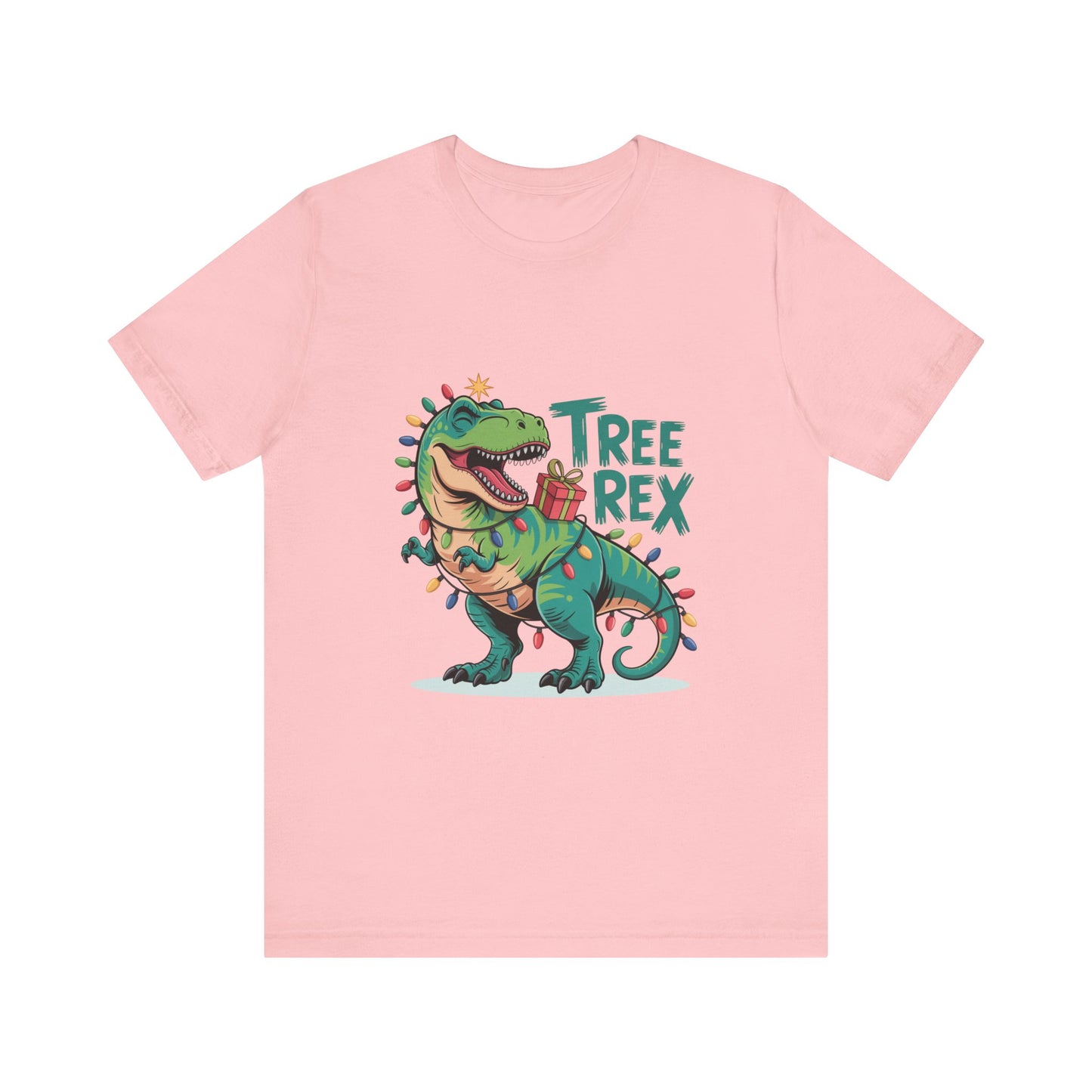 Dino Christmas Tee, Tree Rex Unisex Shirt, Fun Holiday Gift, Cute Dinosaur Apparel, Family Christmas Shirt, Festive Tee