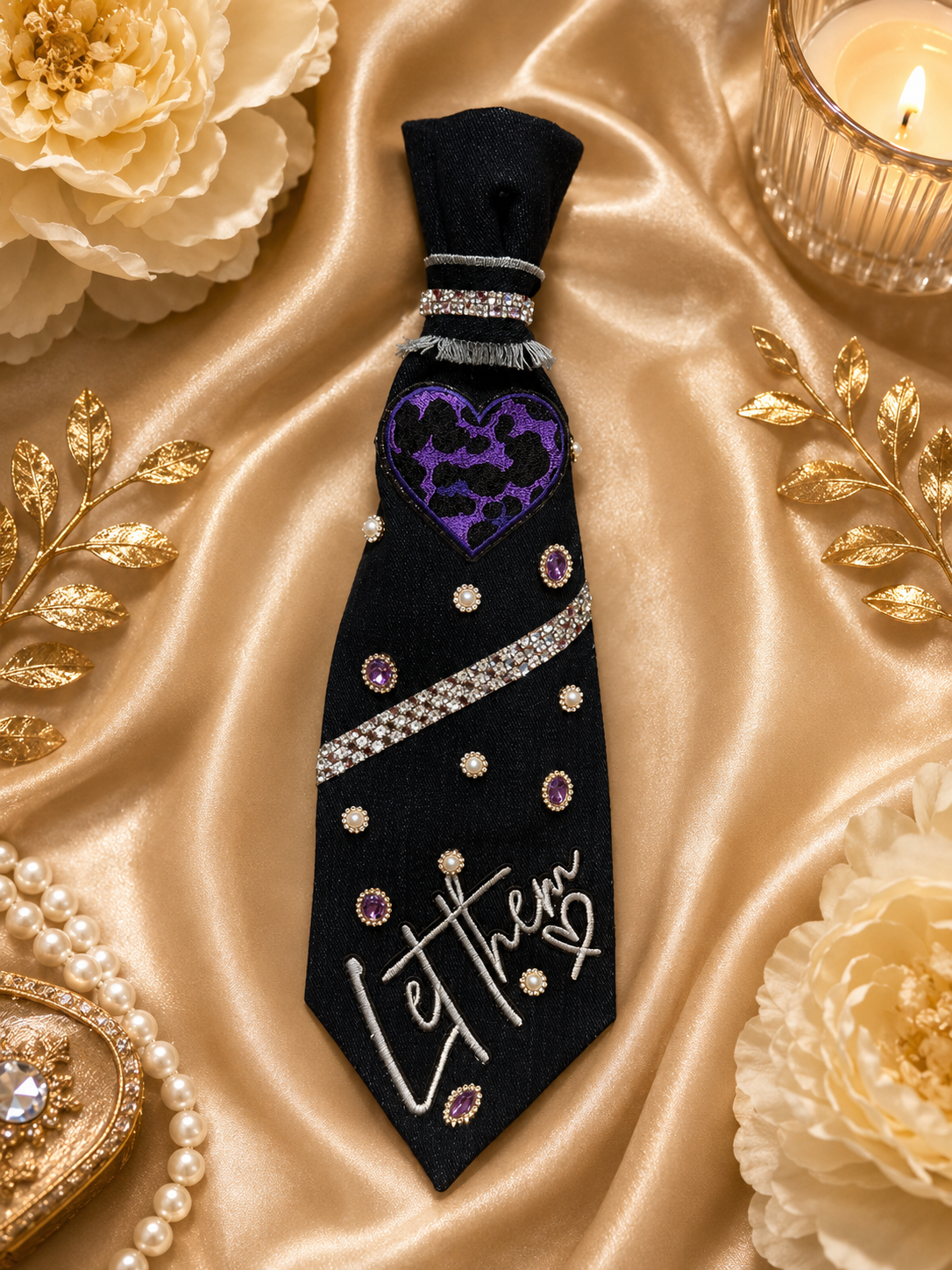 Handcrafted "Let Them" Statement Tie