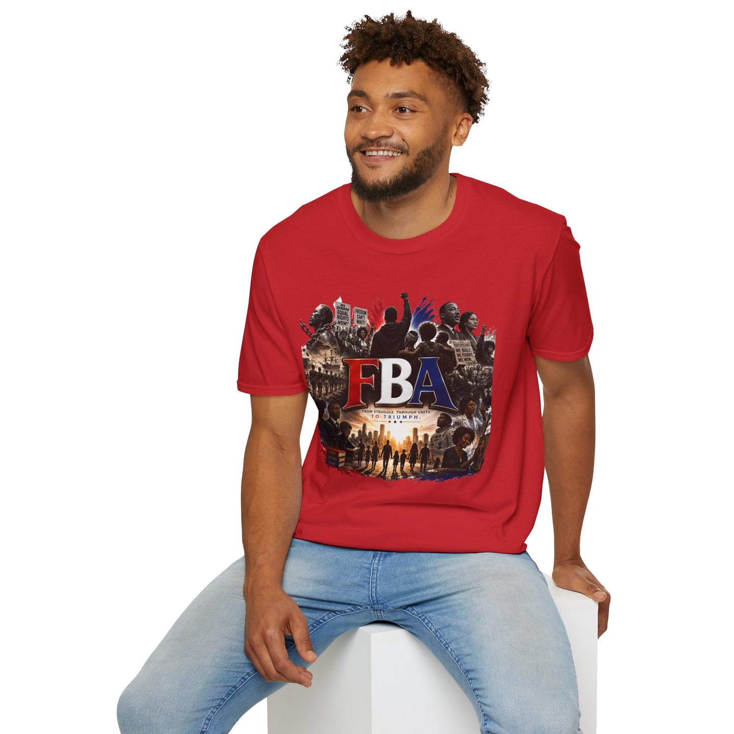 FBA Collage Tee (Red, White & Blue)
