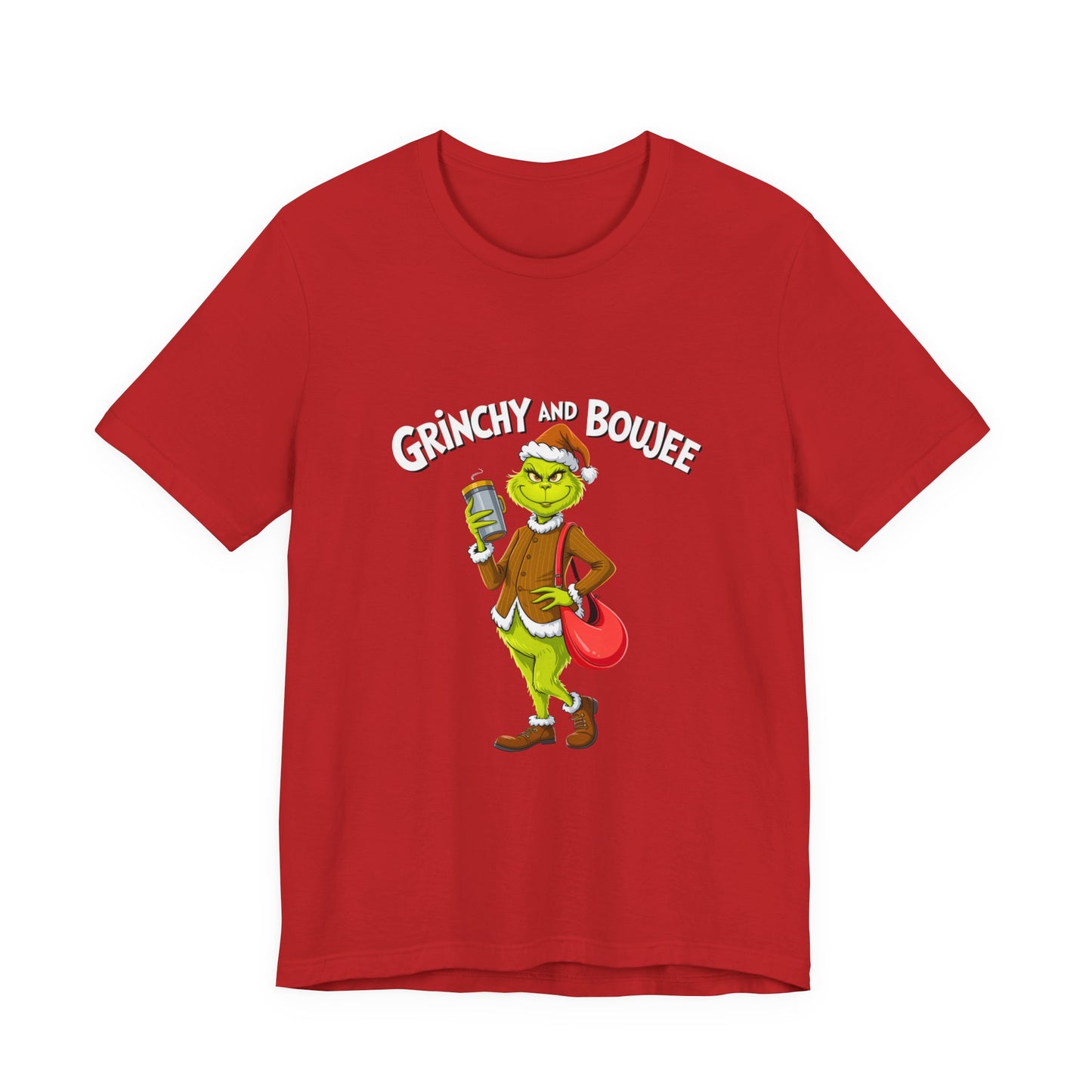 Grinch-Inspired Unisex Jersey Tee, Holiday T-Shirt, Christmas Gift, Fun Graphic Tee, Festive Apparel, Grinch Lover Merch