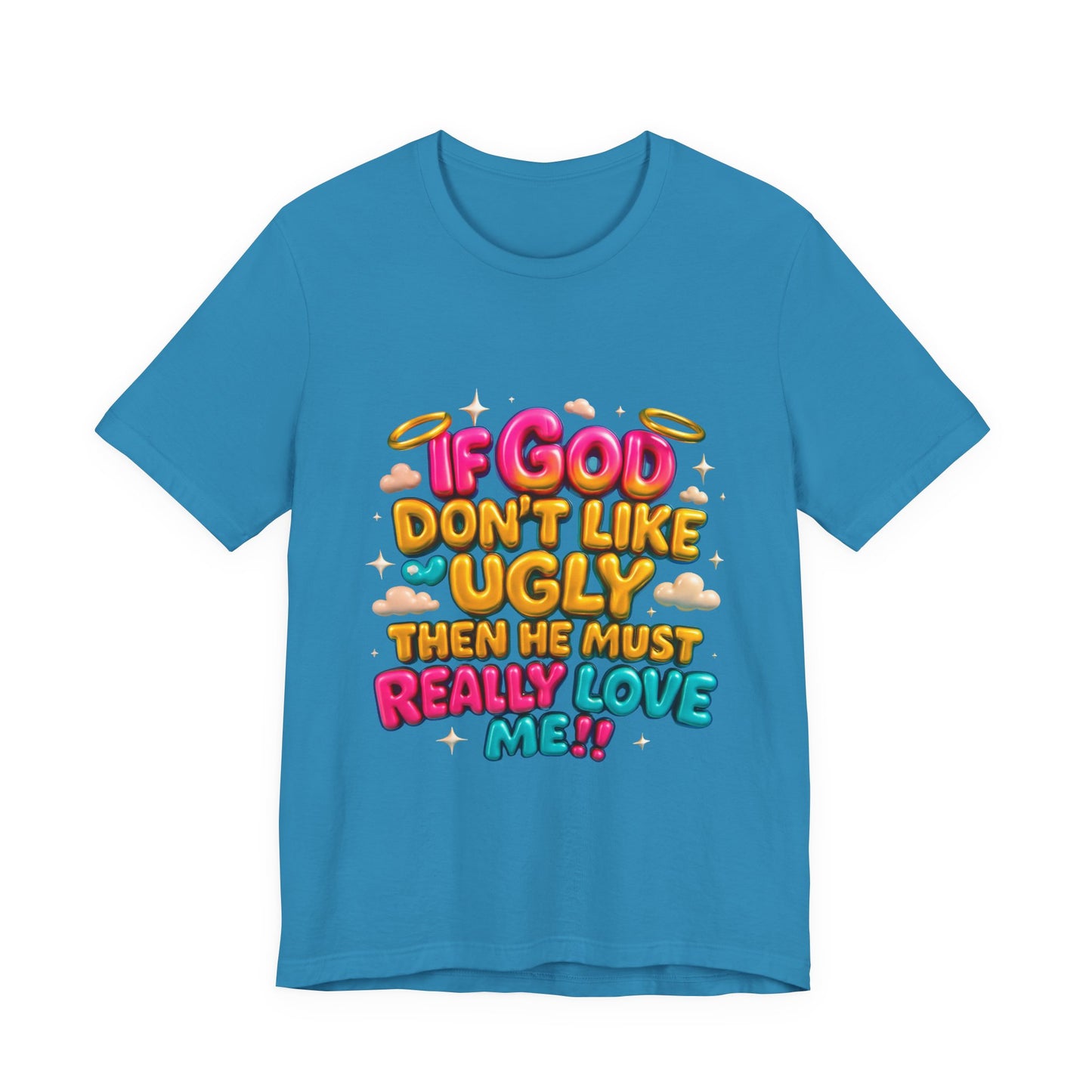 Colorful Religious Tee, Unisex T-Shirt, Funny Christian Shirt, Gift for Faith Lovers, Casual Wear, Church Outfits