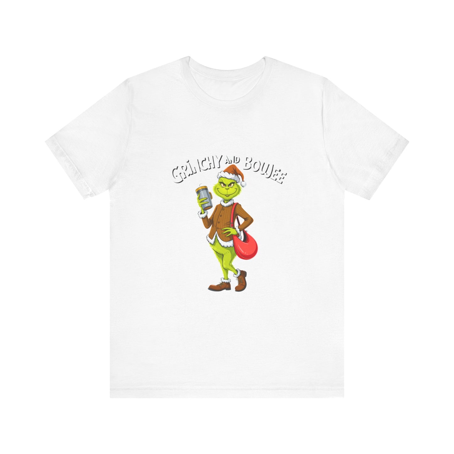 Grinch-Inspired Unisex Jersey Tee, Holiday T-Shirt, Christmas Gift, Fun Graphic Tee, Festive Apparel, Grinch Lover Merch
