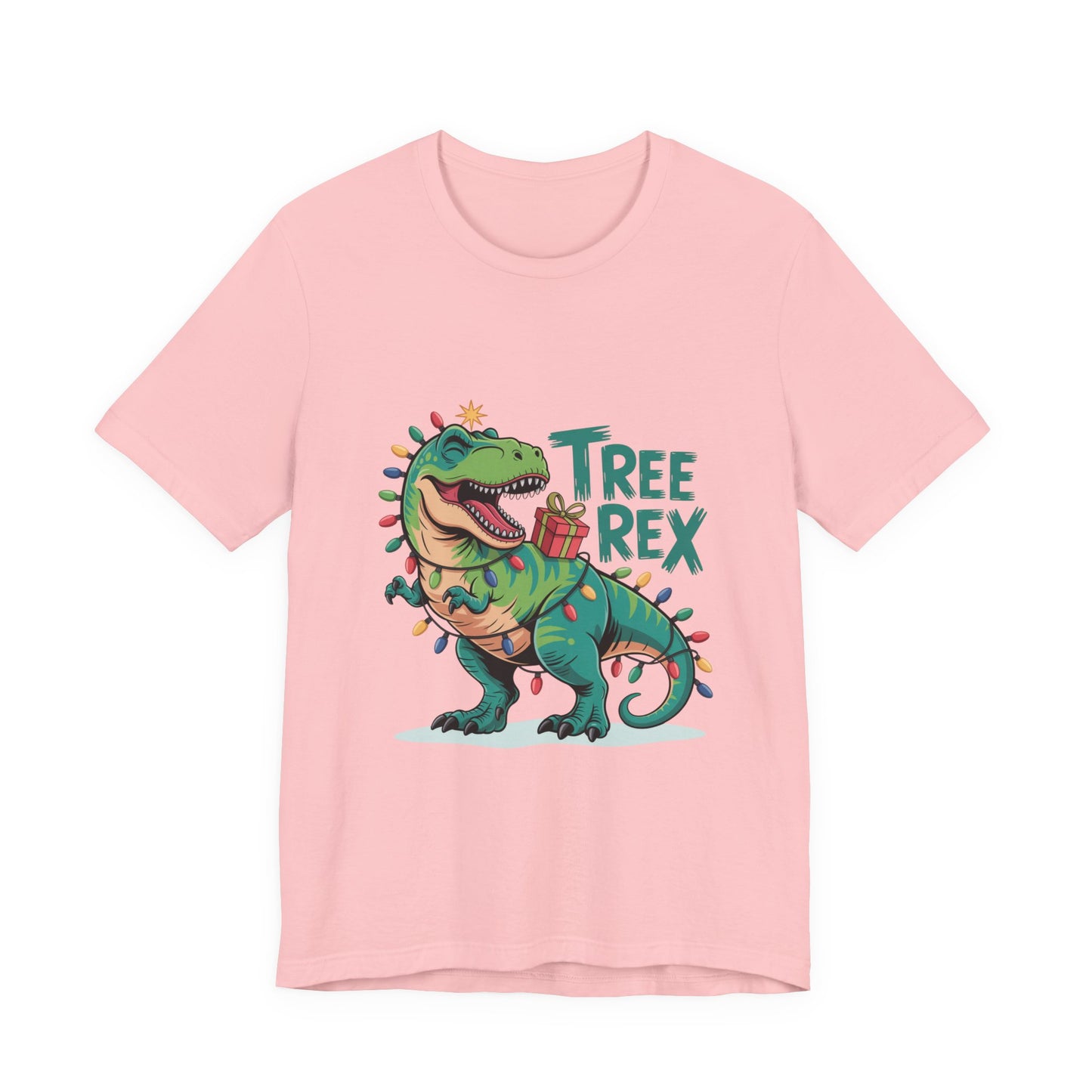 Dino Christmas Tee, Tree Rex Unisex Shirt, Fun Holiday Gift, Cute Dinosaur Apparel, Family Christmas Shirt, Festive Tee