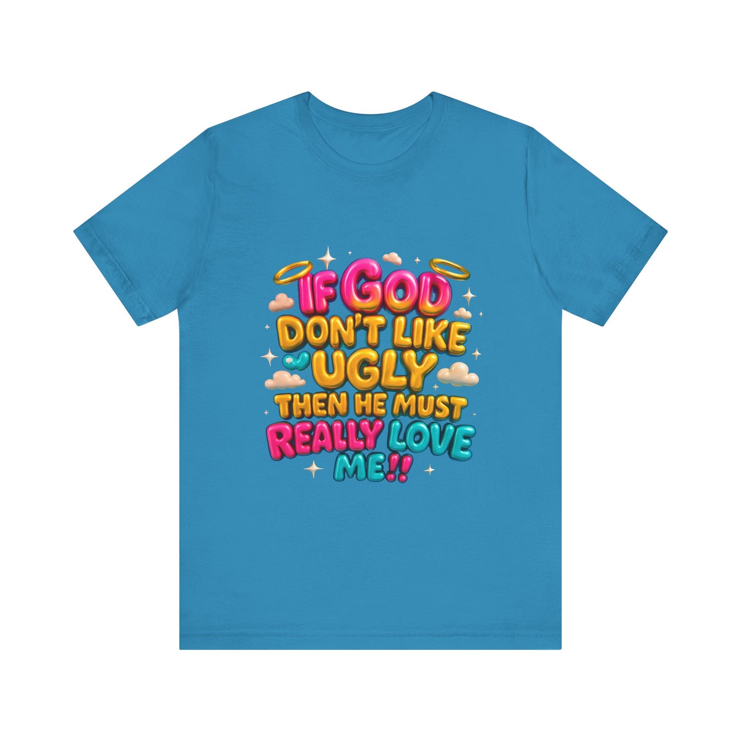 Colorful Religious Tee, Unisex T-Shirt, Funny Christian Shirt, Gift for Faith Lovers, Casual Wear, Church Outfits