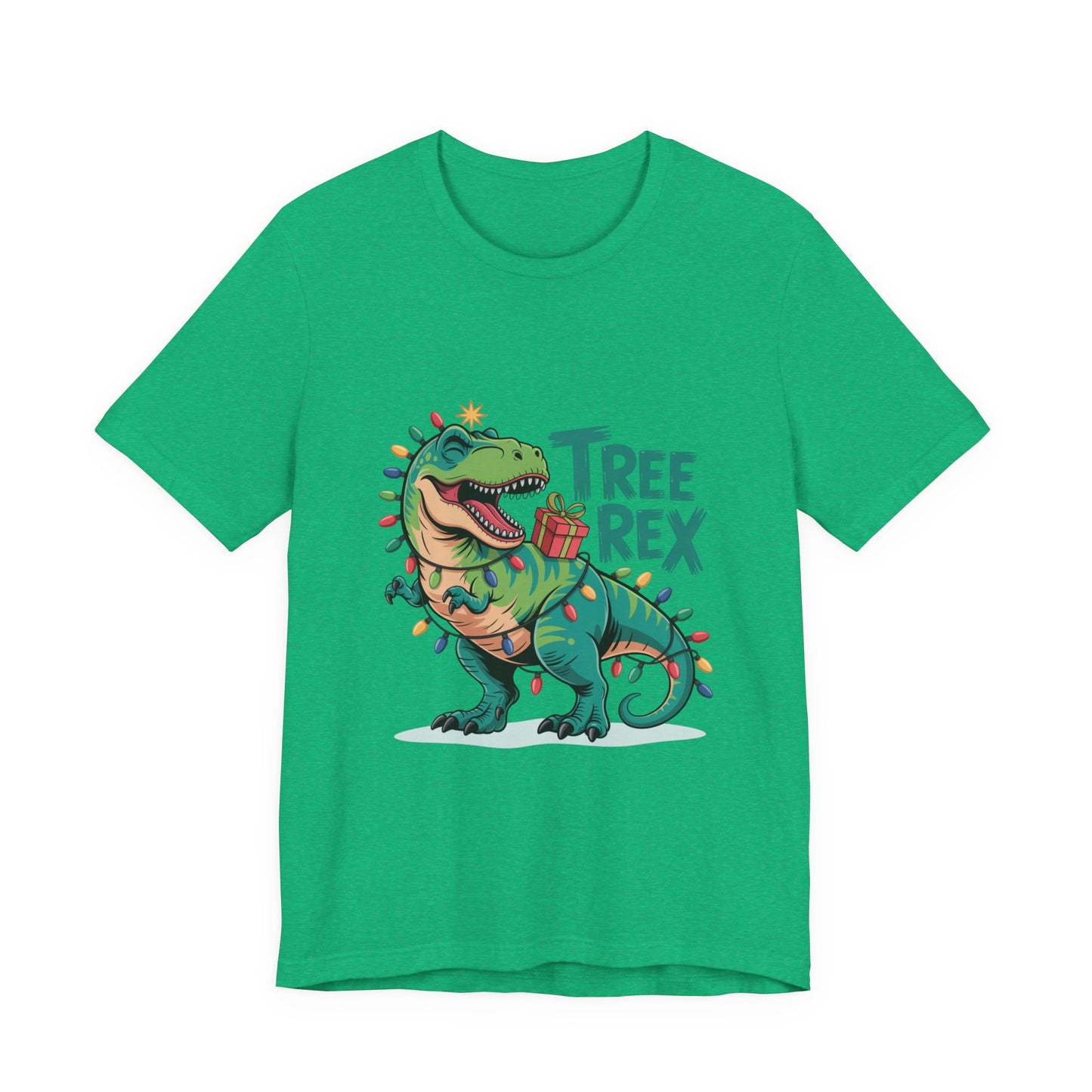 Dino Christmas Tee, Tree Rex Unisex Shirt, Fun Holiday Gift, Cute Dinosaur Apparel, Family Christmas Shirt, Festive Tee