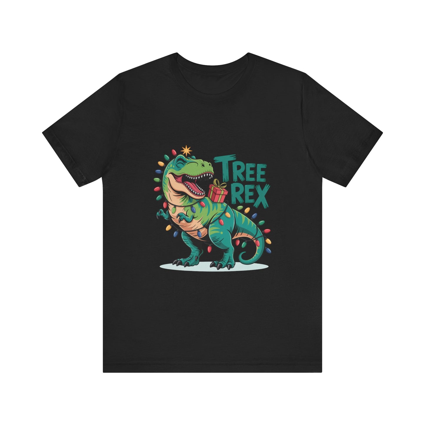 Dino Christmas Tee, Tree Rex Unisex Shirt, Fun Holiday Gift, Cute Dinosaur Apparel, Family Christmas Shirt, Festive Tee