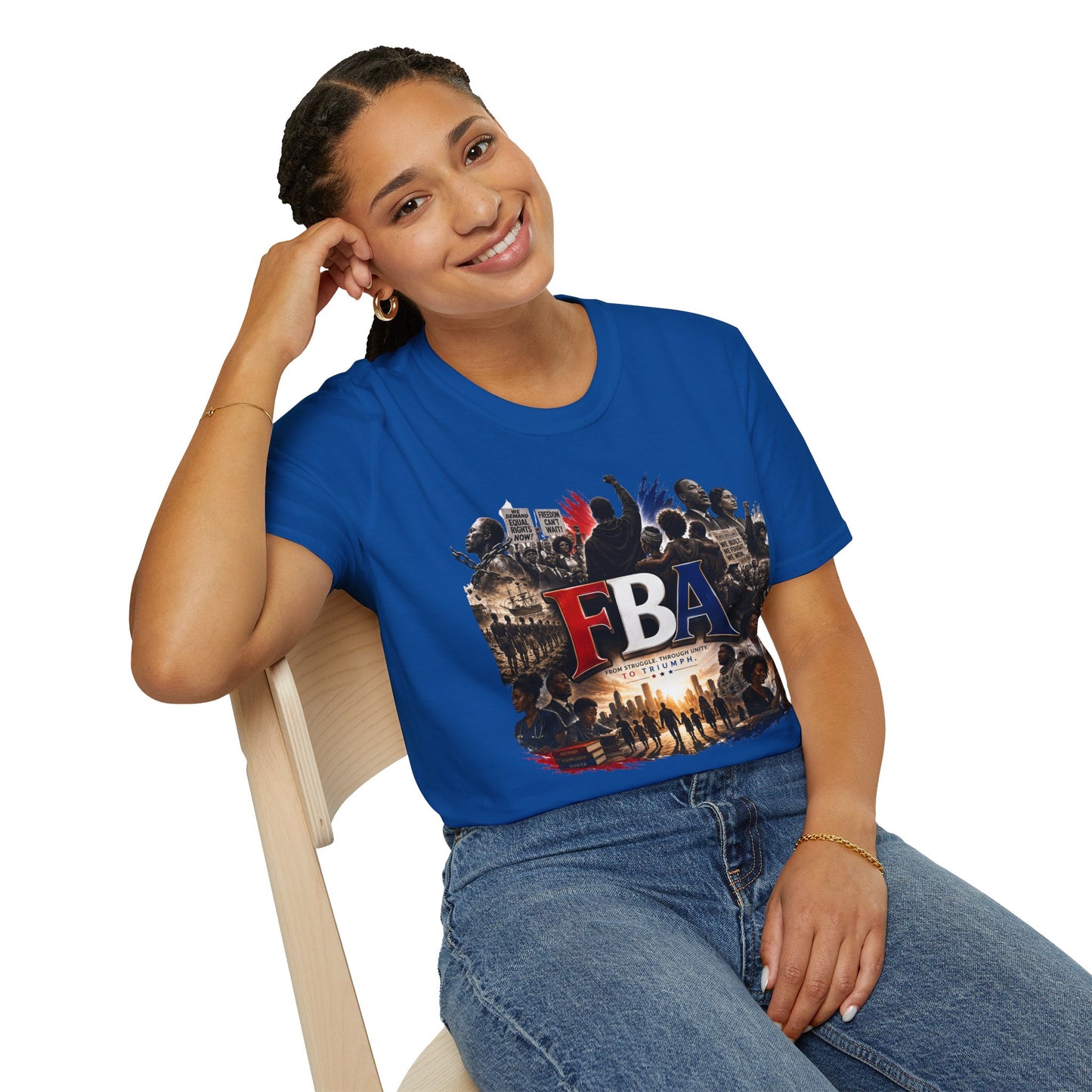 FBA Collage Tee (Red, White & Blue)