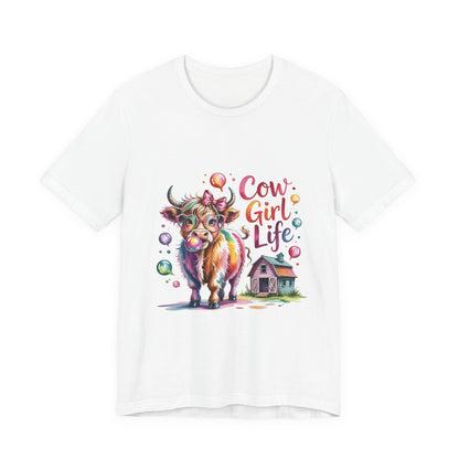 Cowgirl Life Tee - Cute Fun Cow Design, Perfect for Country Lovers, Gift for Farm Enthusiasts, Festive Cowgirl Event Attire, Everyday [...]