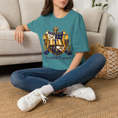 Gamma Rho Crest T-Shirt — Founded Shield Sorority Tee