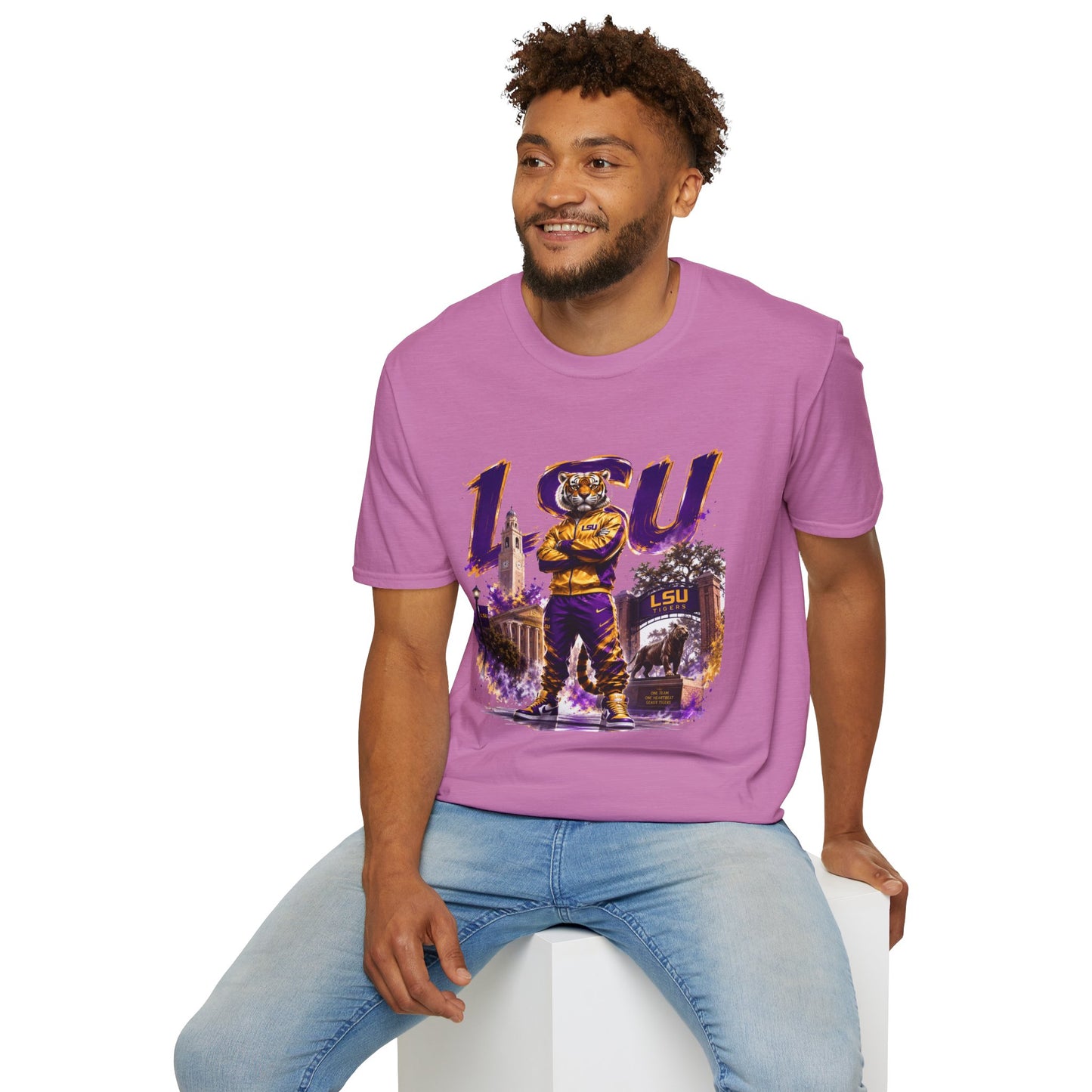 LSU Tiger Mascot T-Shirt – College Football Game Day Tee