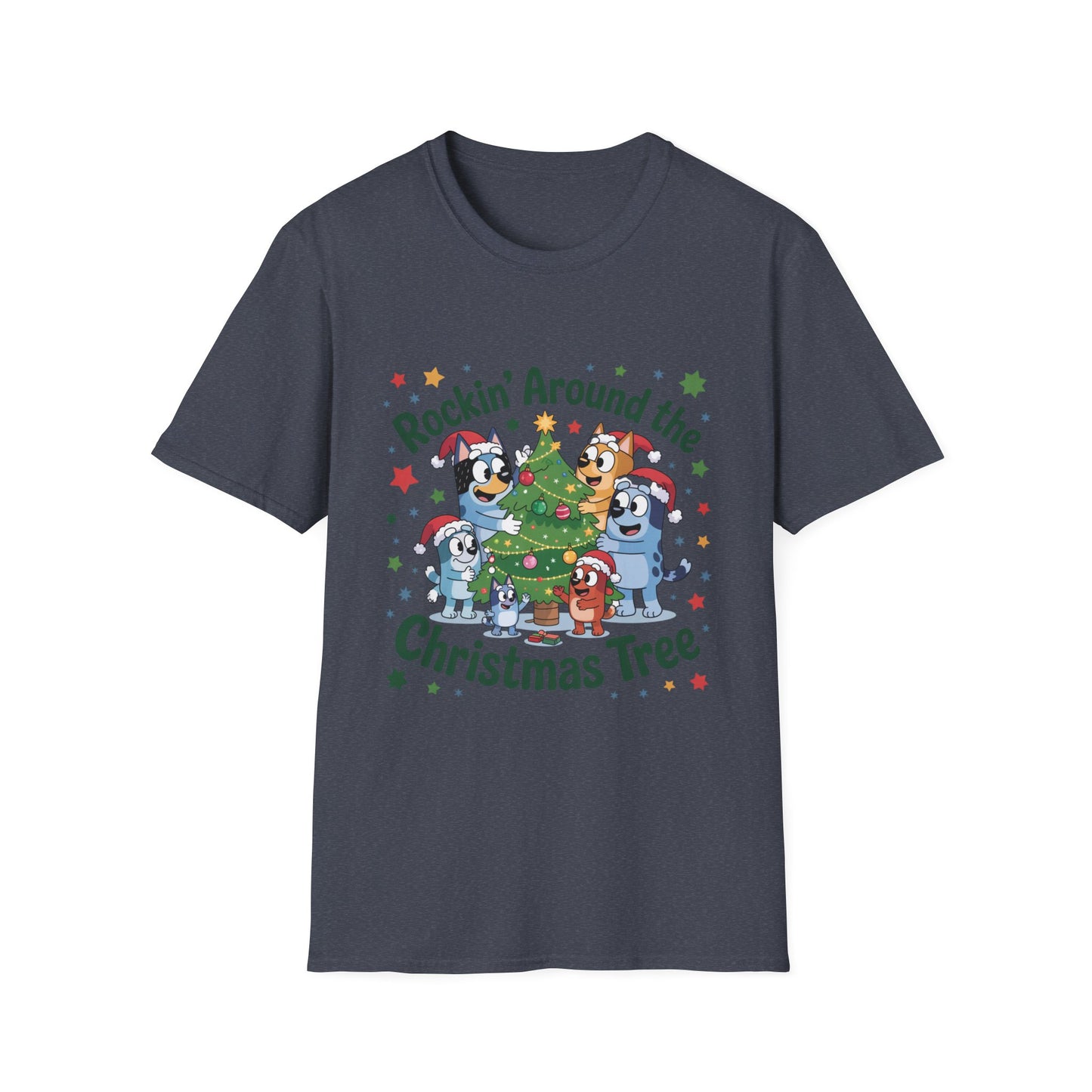 Rockin' Around the Christmas Tree T-Shirt, Holiday Tee, Christmas Gift, Family Matching Outfit, Seasonal Wear, Festive Apparel