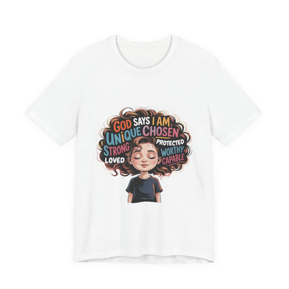 Empowering Message Tee, Unisex Jersey T-Shirt, Inspirational Clothing, Gifts for Teens, Self-Love Apparel, Motivational Wear