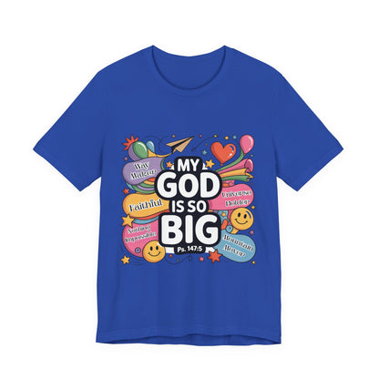 Colorful Faith-Inspired Unisex Tee, Inspirational T-Shirt for Church, Religious Gift, Everyday Wear, Fun Graphic Tee, Christian Apparel