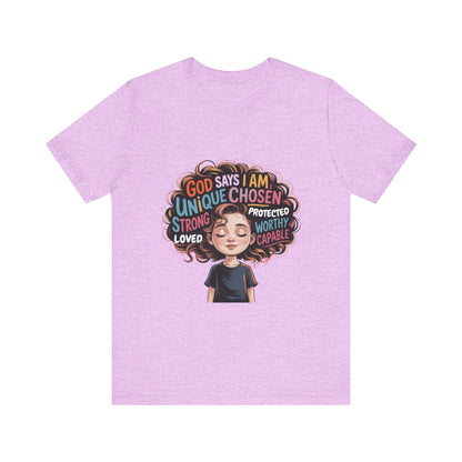 Empowering Message Tee, Unisex Jersey T-Shirt, Inspirational Clothing, Gifts for Teens, Self-Love Apparel, Motivational Wear