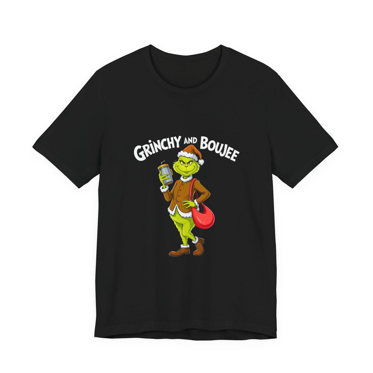 Grinch-Inspired Unisex Jersey Tee, Holiday T-Shirt, Christmas Gift, Fun Graphic Tee, Festive Apparel, Grinch Lover Merch