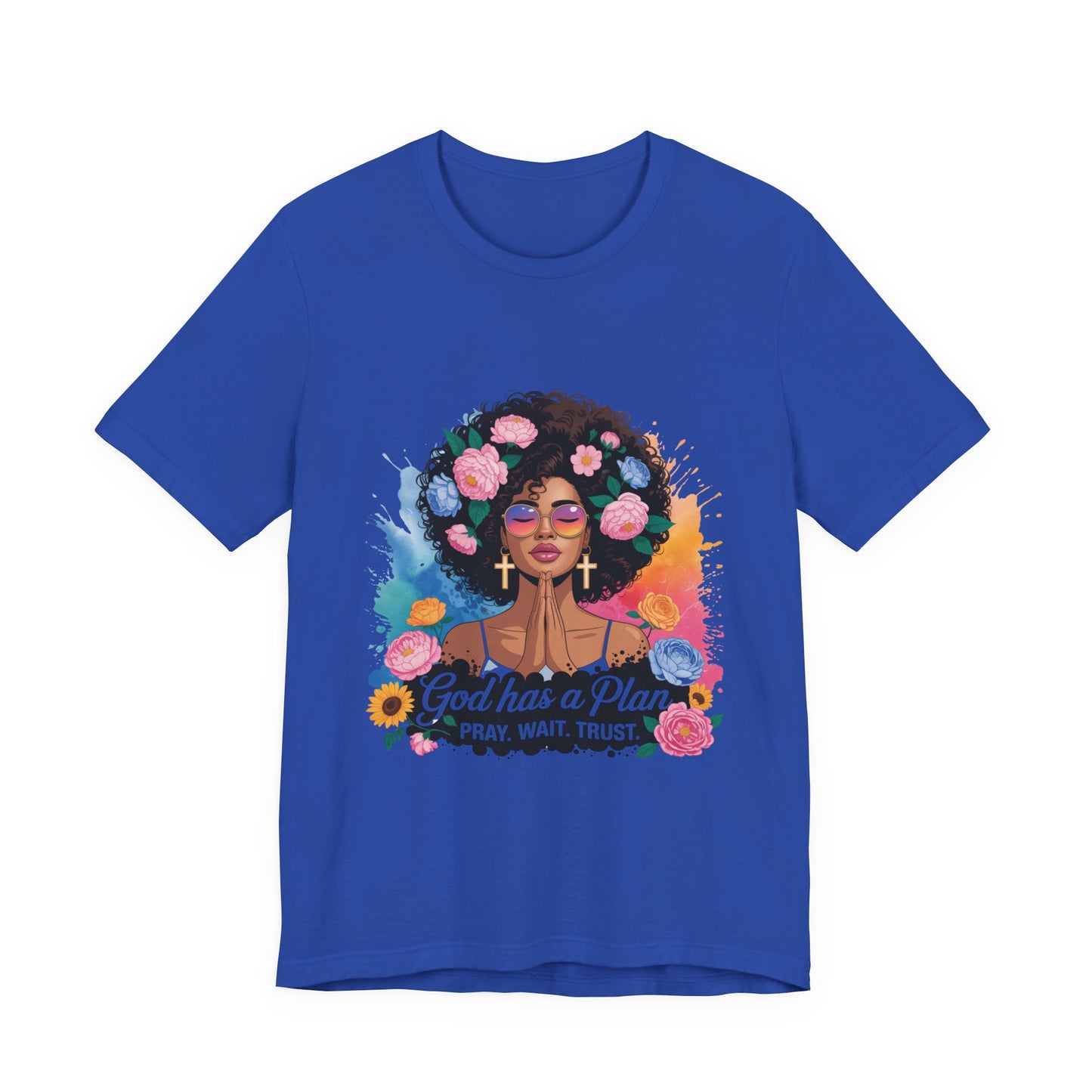 Inspirational Floral Prayer Tee | God has a Plan Shirt, Motivational T-Shirt, Faith-Based Apparel, Gift for Her, Christian Sweatshirt