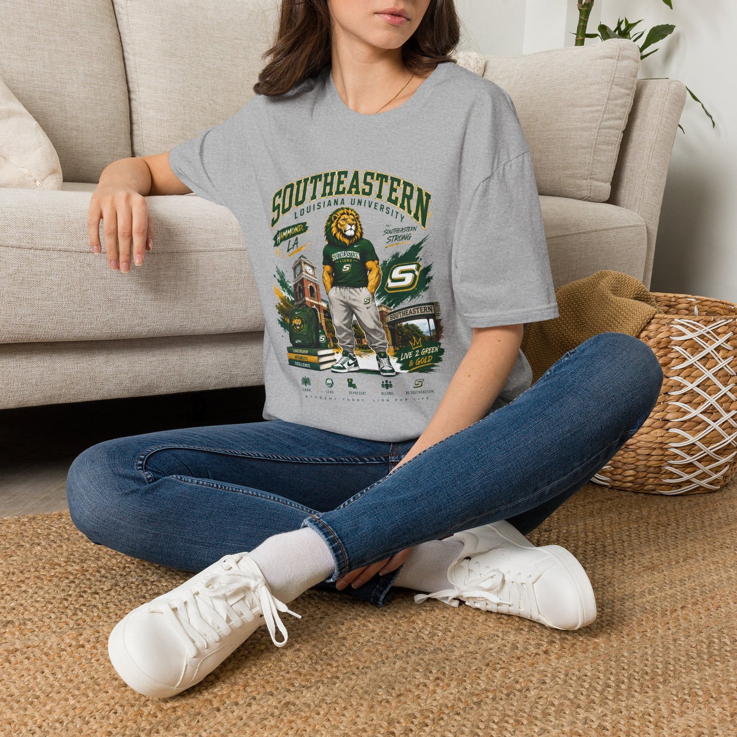 Southeastern Louisiana University Lion Mascot T-Shirt — College Spirit Tee