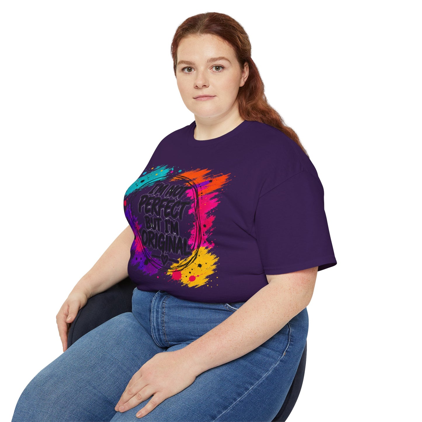 I'm Not Perfect But I'm Original Tee — Colorful Inspirational Cotton T-Shirt