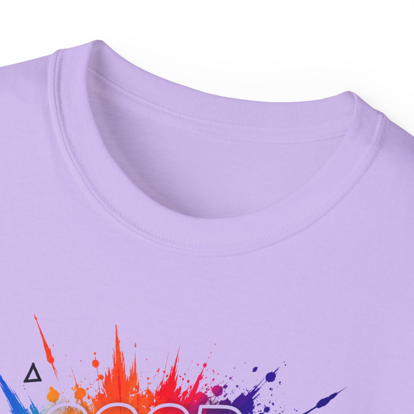 Good Energy Only T-Shirt — Colorful Splash Graphic Tee