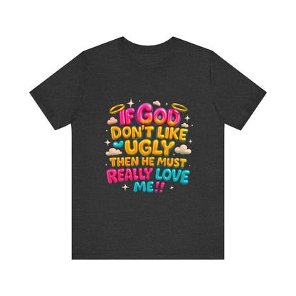 Colorful Religious Tee, Unisex T-Shirt, Funny Christian Shirt, Gift for Faith Lovers, Casual Wear, Church Outfits