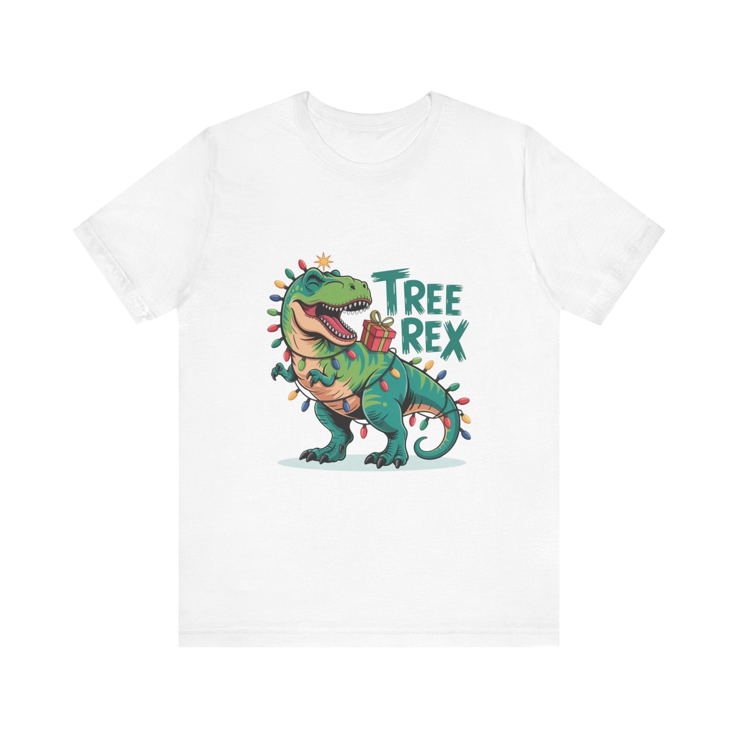 Dino Christmas Tee, Tree Rex Unisex Shirt, Fun Holiday Gift, Cute Dinosaur Apparel, Family Christmas Shirt, Festive Tee