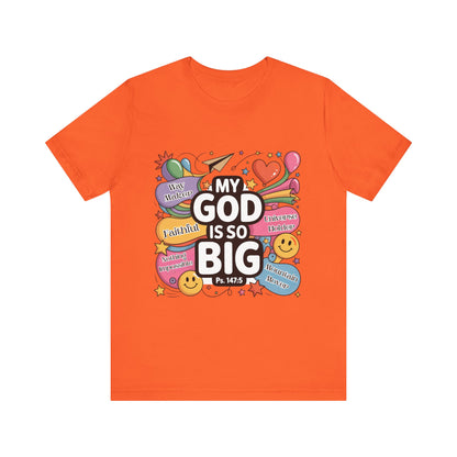 Colorful Faith-Inspired Unisex Tee, Inspirational T-Shirt for Church, Religious Gift, Everyday Wear, Fun Graphic Tee, Christian Apparel