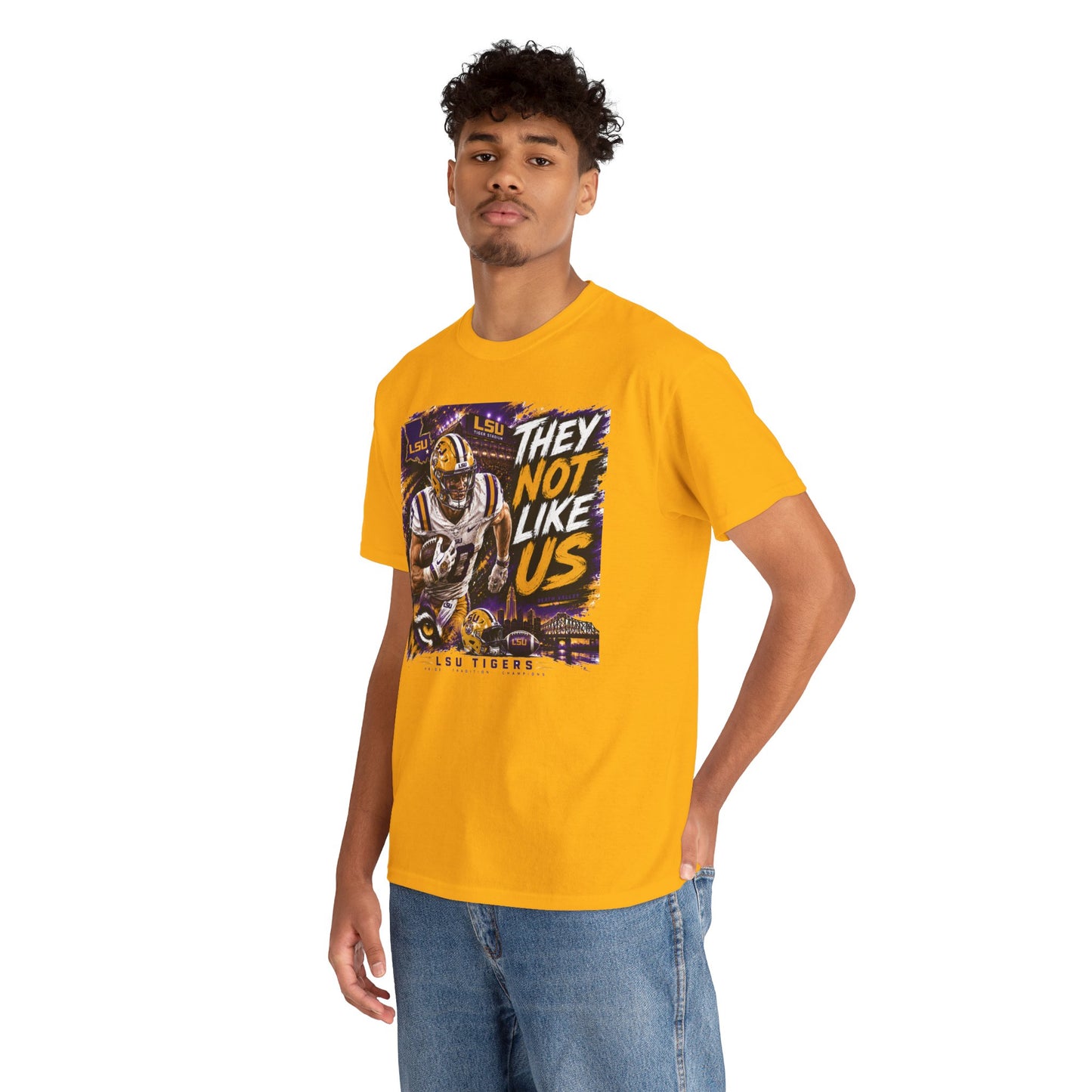 LSU Tigers "They Not Like Us" Football T-Shirt