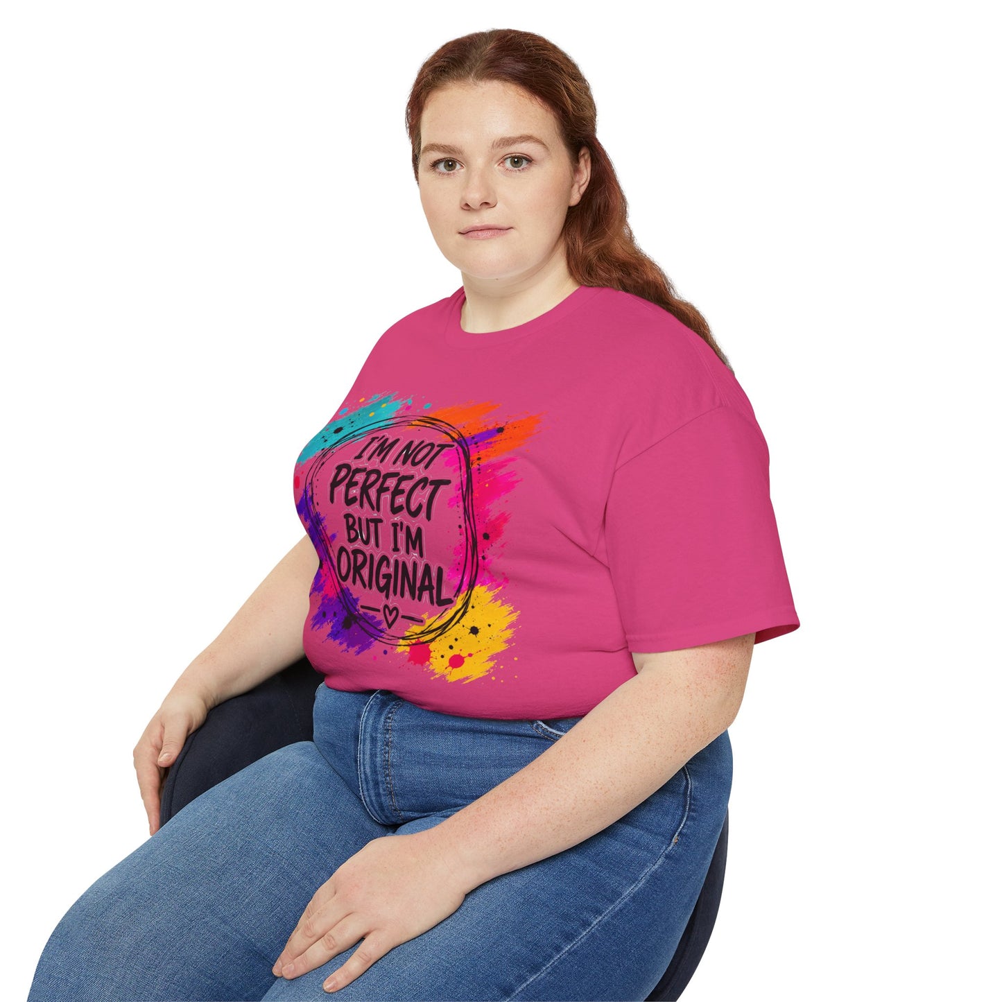 I'm Not Perfect But I'm Original Tee — Colorful Inspirational Cotton T-Shirt