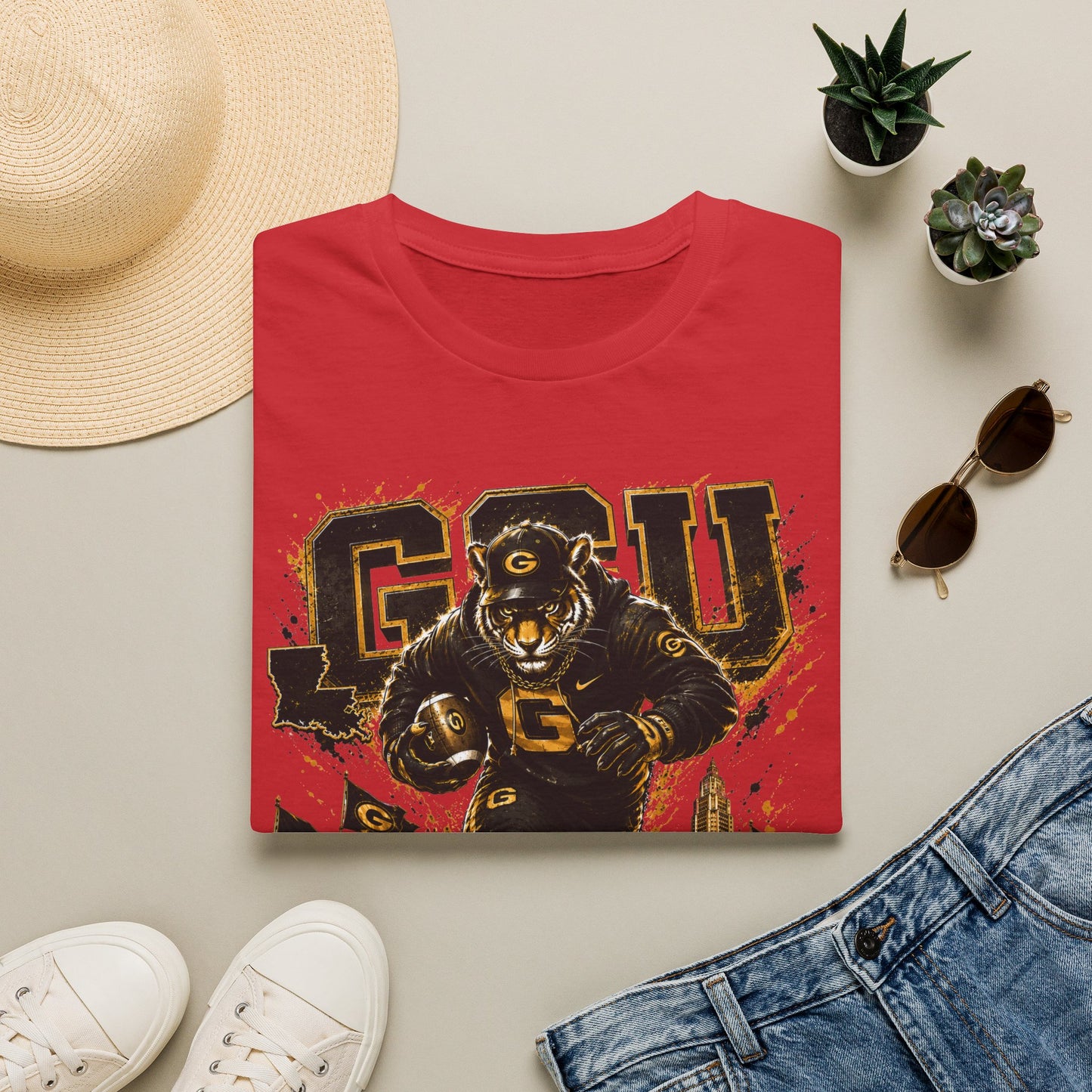 GSU (Grambling) T-Shirt — Vintage Collegiate Football Spirit Tee