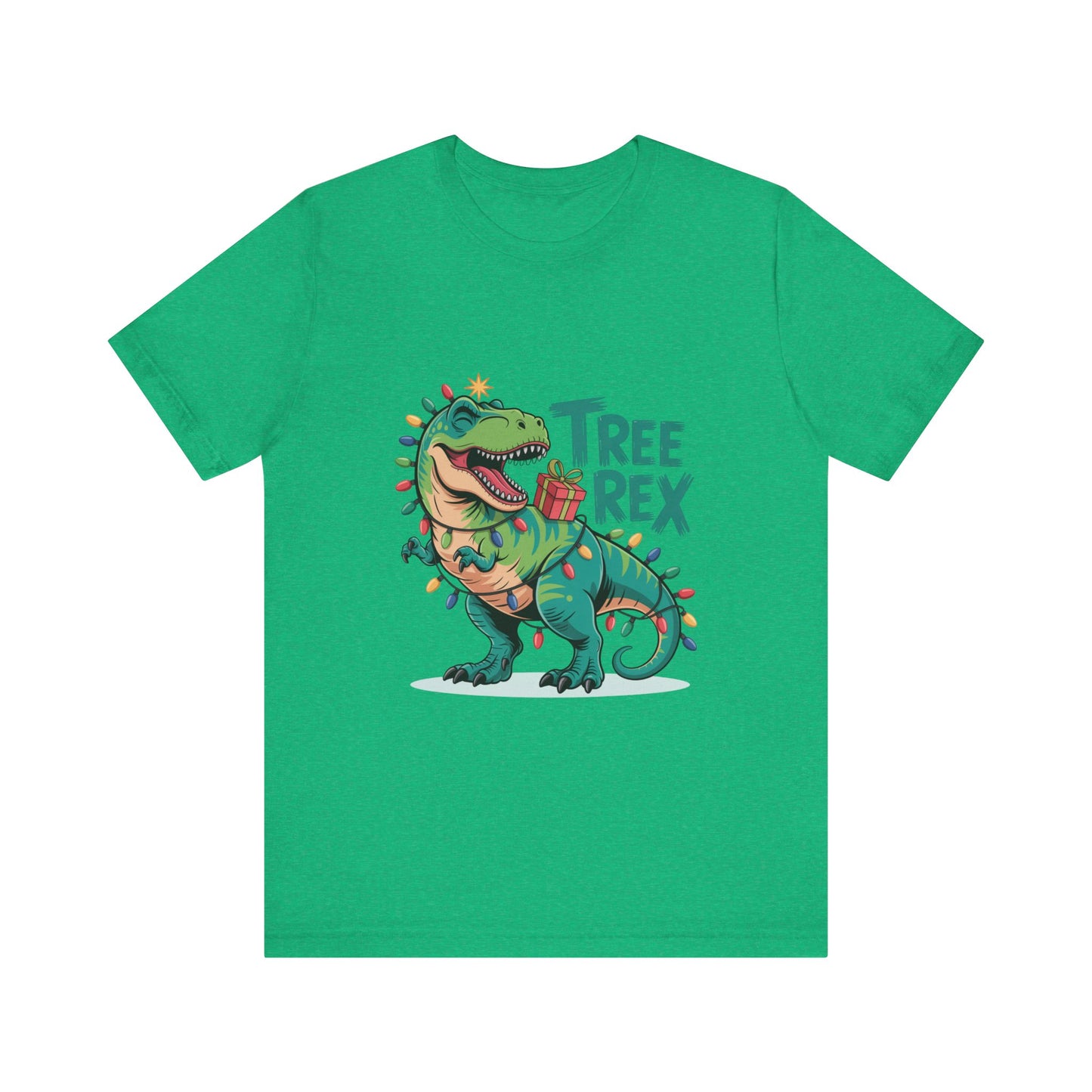 Dino Christmas Tee, Tree Rex Unisex Shirt, Fun Holiday Gift, Cute Dinosaur Apparel, Family Christmas Shirt, Festive Tee