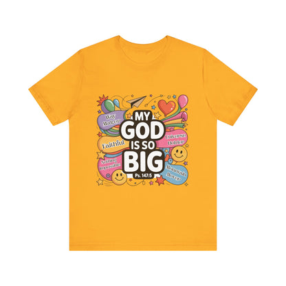 Colorful Faith-Inspired Unisex Tee, Inspirational T-Shirt for Church, Religious Gift, Everyday Wear, Fun Graphic Tee, Christian Apparel