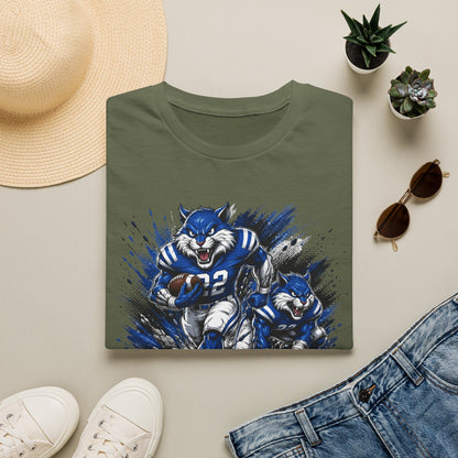 Varnado High School Wildcats Football Mascot T-Shirt