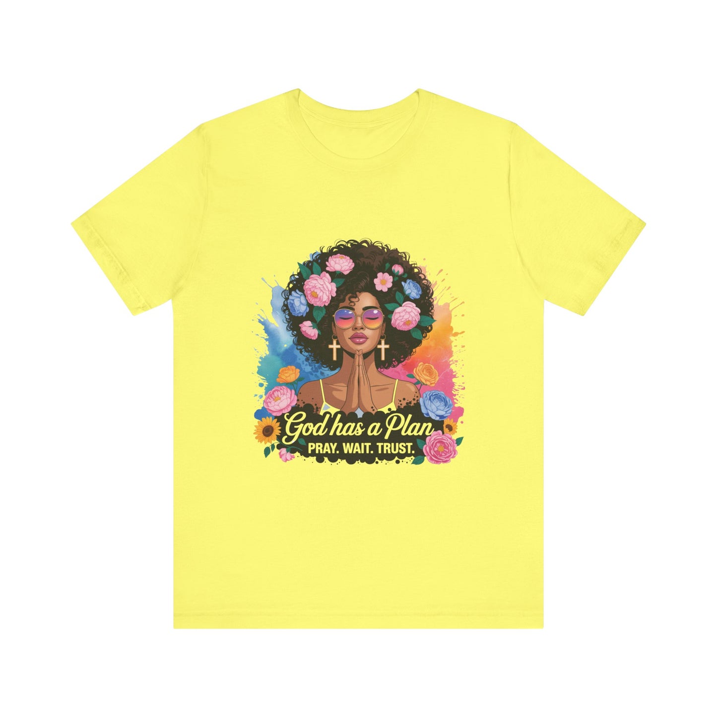 Inspirational Floral Prayer Tee | God has a Plan Shirt, Motivational T-Shirt, Faith-Based Apparel, Gift for Her, Christian Sweatshirt