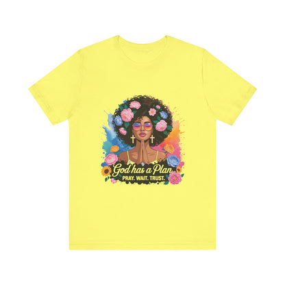 Inspirational Floral Prayer Tee | God has a Plan Shirt, Motivational T-Shirt, Faith-Based Apparel, Gift for Her, Christian Sweatshirt