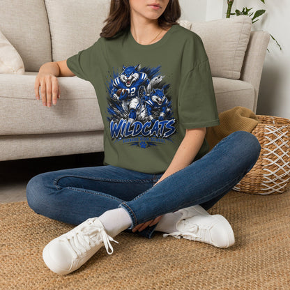 Varnado High School Wildcats Football Mascot T-Shirt