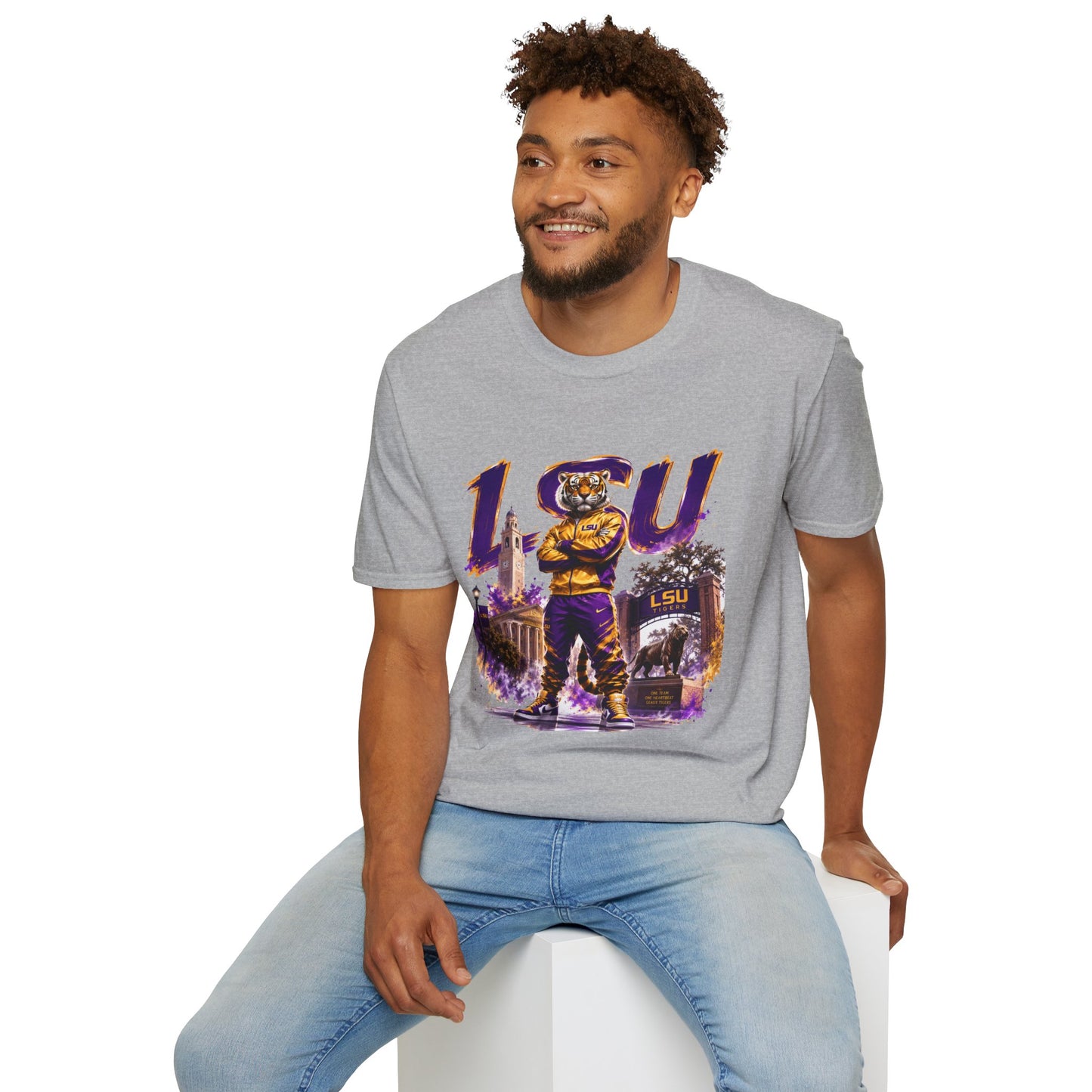 LSU Tiger Mascot T-Shirt – College Football Game Day Tee