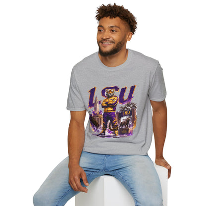 LSU Tiger Mascot T-Shirt – College Football Game Day Tee