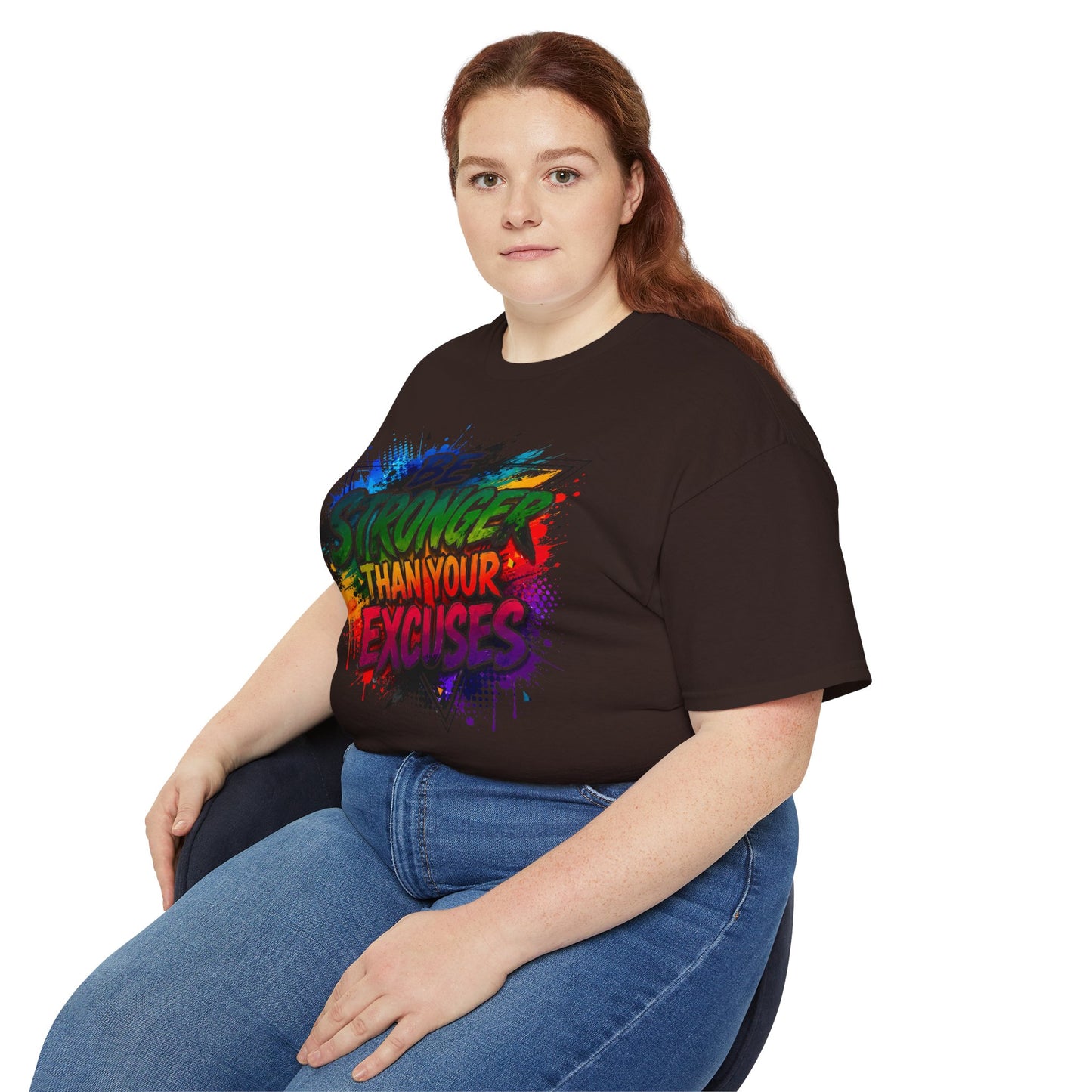 Be Stronger Than Your Excuses T-Shirt — Motivational Gym Tee