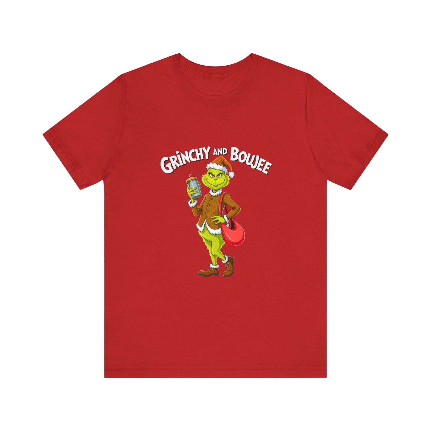 Grinch-Inspired Unisex Jersey Tee, Holiday T-Shirt, Christmas Gift, Fun Graphic Tee, Festive Apparel, Grinch Lover Merch