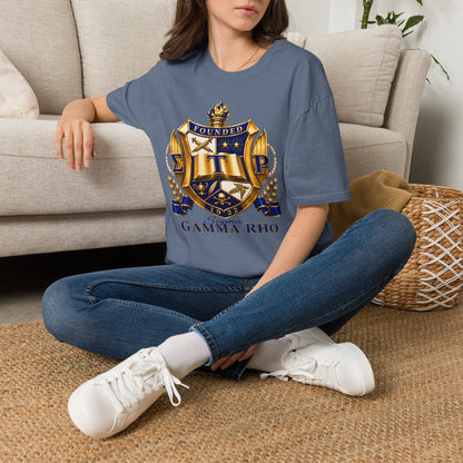 Gamma Rho Crest T-Shirt — Founded Shield Sorority Tee