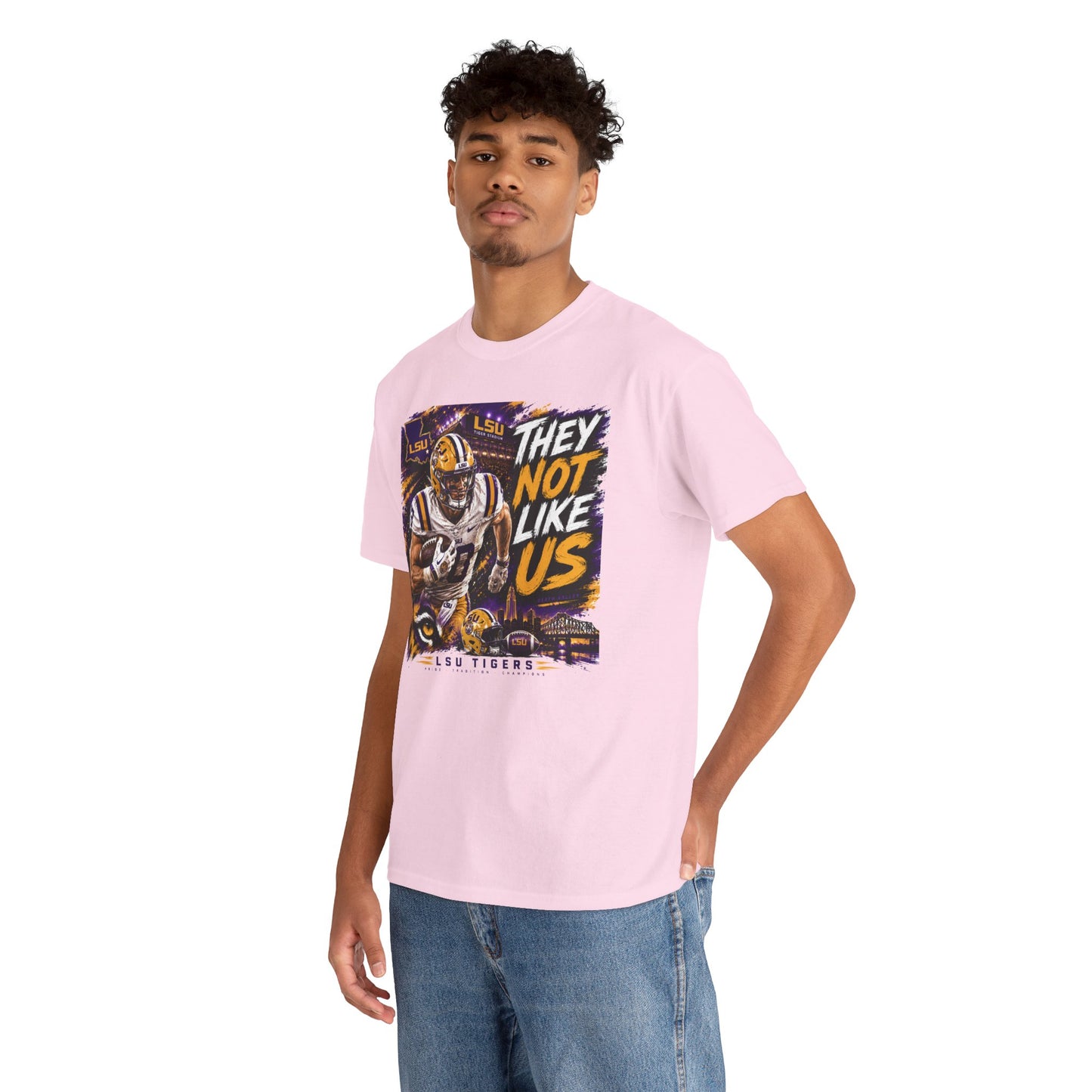 LSU Tigers "They Not Like Us" Football T-Shirt