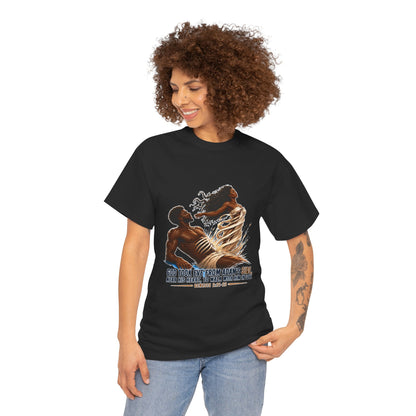 Christian Faith T-Shirt – 'God Took Eve From Adam's Side' Biblical Couple Tee