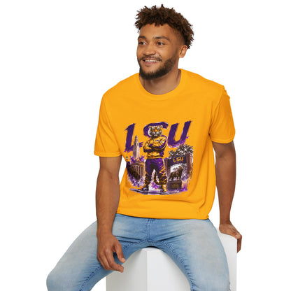LSU Tiger Mascot T-Shirt – College Football Game Day Tee
