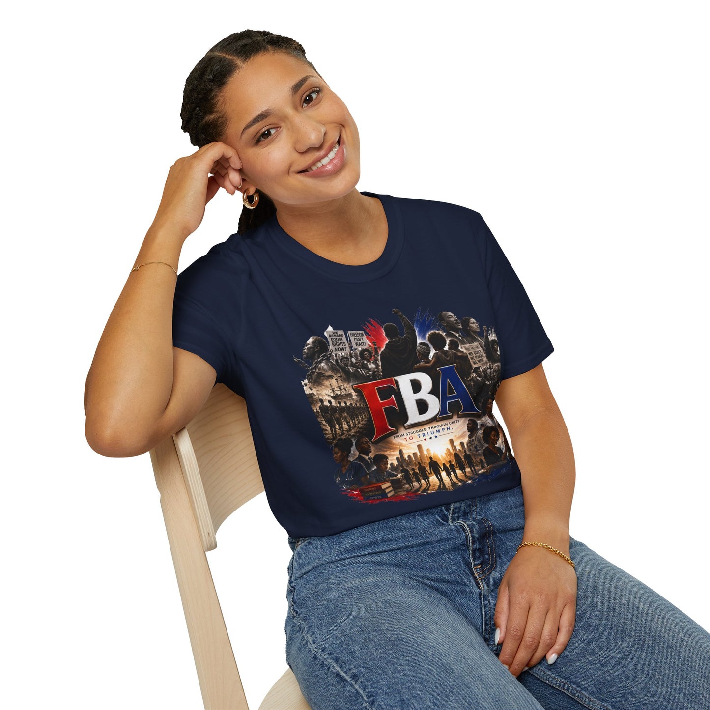 FBA Collage Tee (Red, White & Blue)